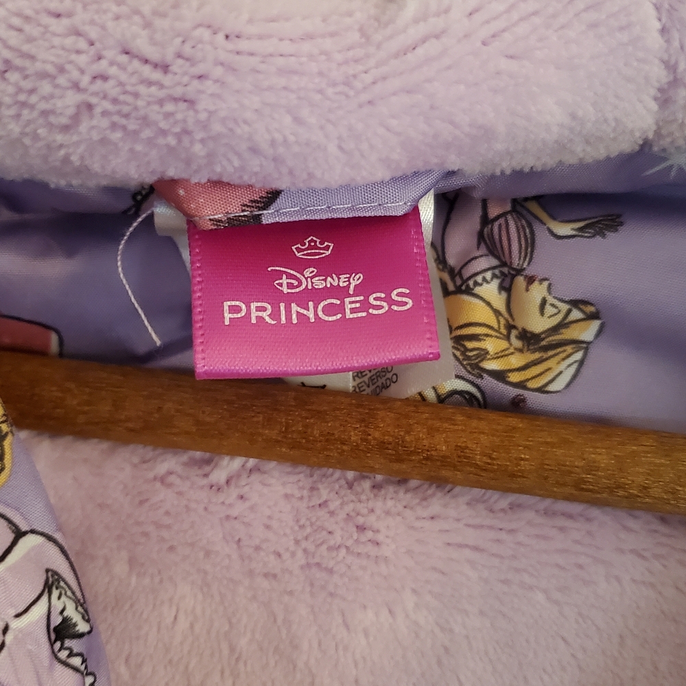 Disney Purple Princess Puffer Coat - Picture 4 of 4